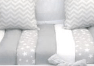 COMBO LINEA EVOLUTIVA : Modelo ETERNIA / Cuna colecho 4 en 1 + Comoda cambiador de bebes + Con Acolchado + Chichonera + Almohadon + Banderines (copia) - Azul