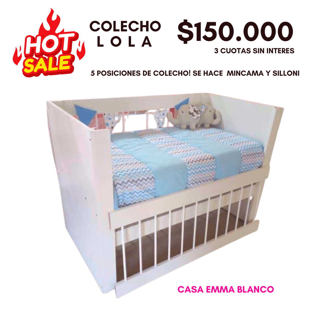 Cuna Colecho “Lola” “HOT SALE” hasta el 17/5