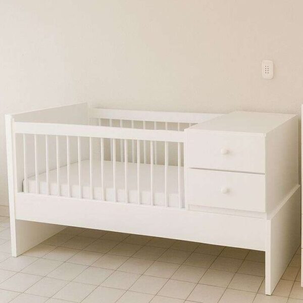 Cuna funcional Clasica convertible en cama de 1 pza. (No incluye colchon, carrocama ni blanqueria)